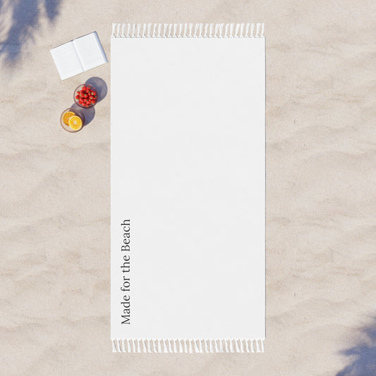 White Sand-less Beach Towel with Tassels