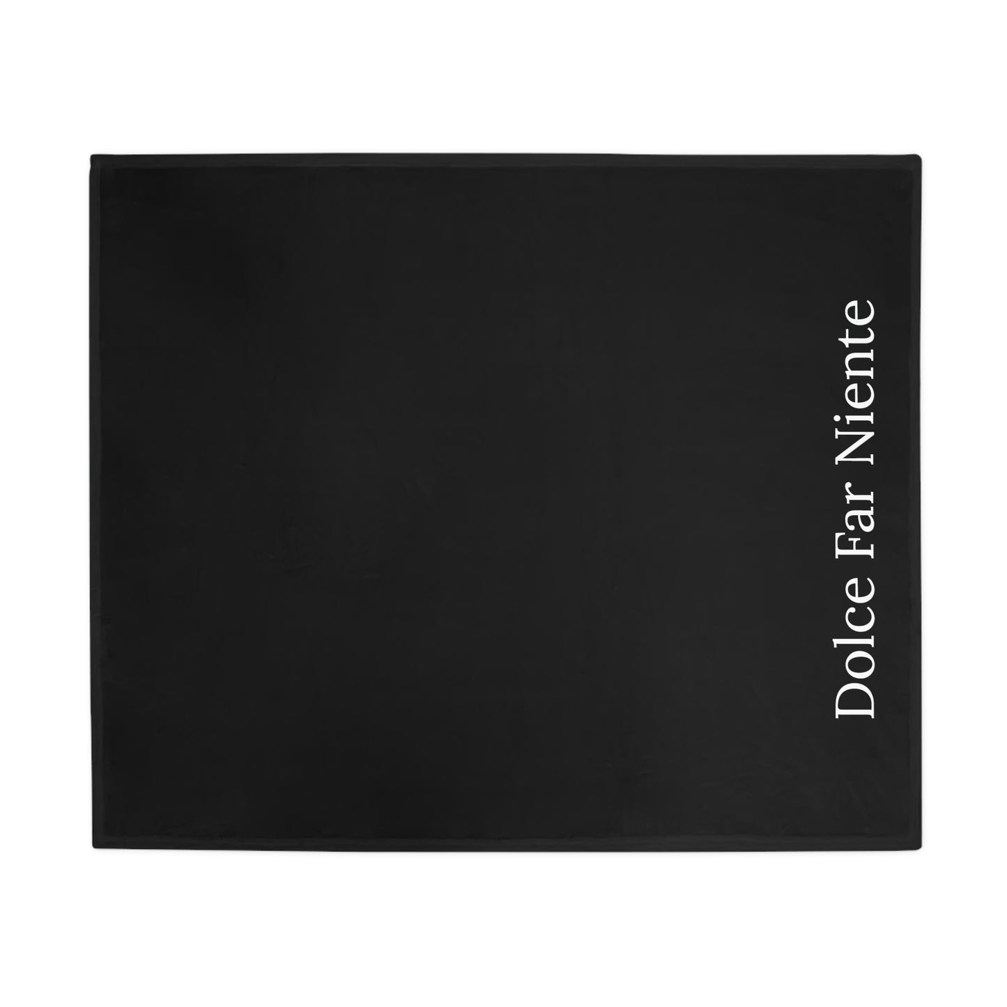 Black Plush Fleece Blanket